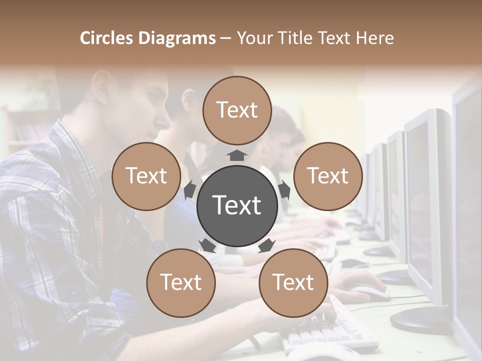 Smile Computer Diversity PowerPoint Template