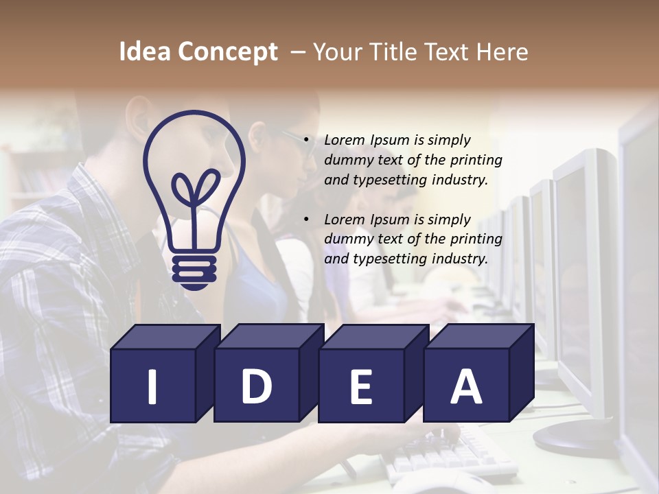 Smile Computer Diversity PowerPoint Template