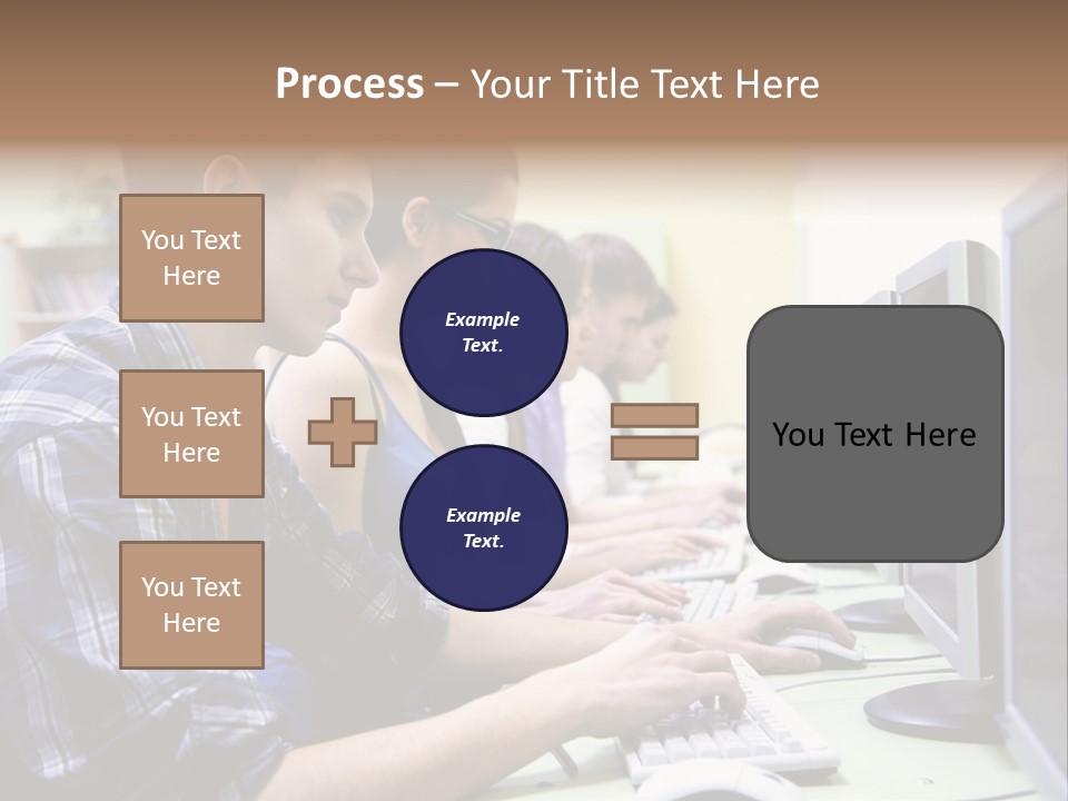 Smile Computer Diversity PowerPoint Template