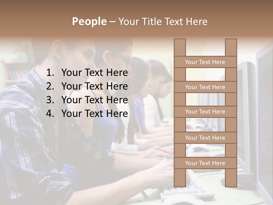 Smile Computer Diversity PowerPoint Template