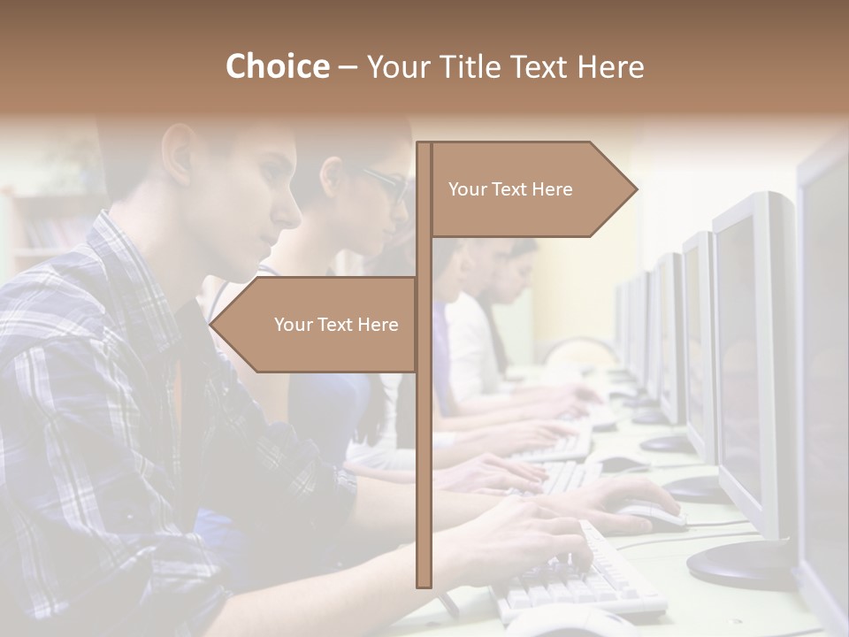 Smile Computer Diversity PowerPoint Template