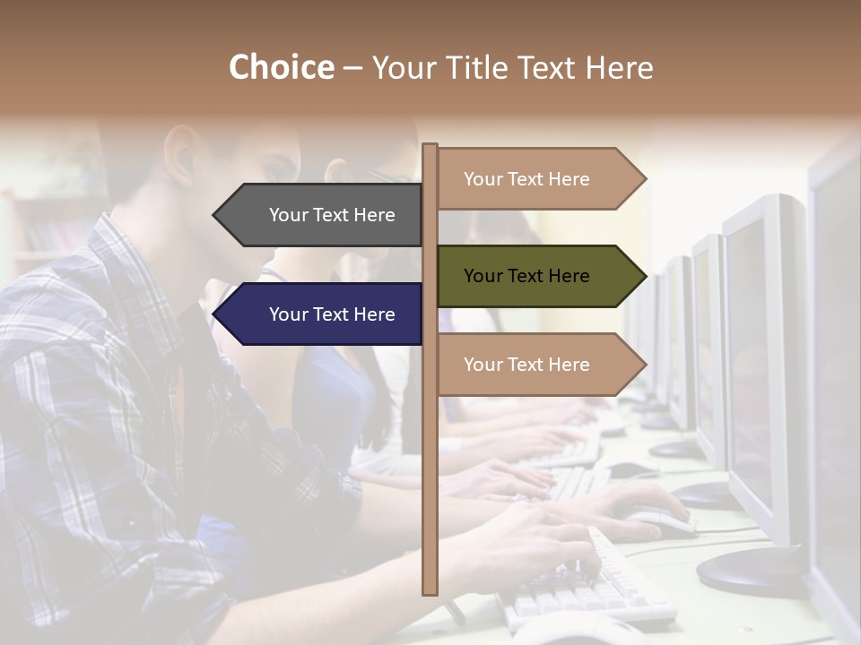 Smile Computer Diversity PowerPoint Template