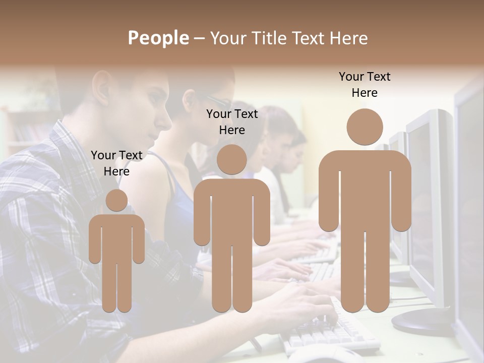 Smile Computer Diversity PowerPoint Template
