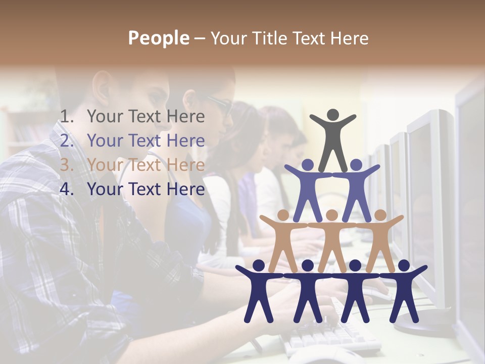 Smile Computer Diversity PowerPoint Template