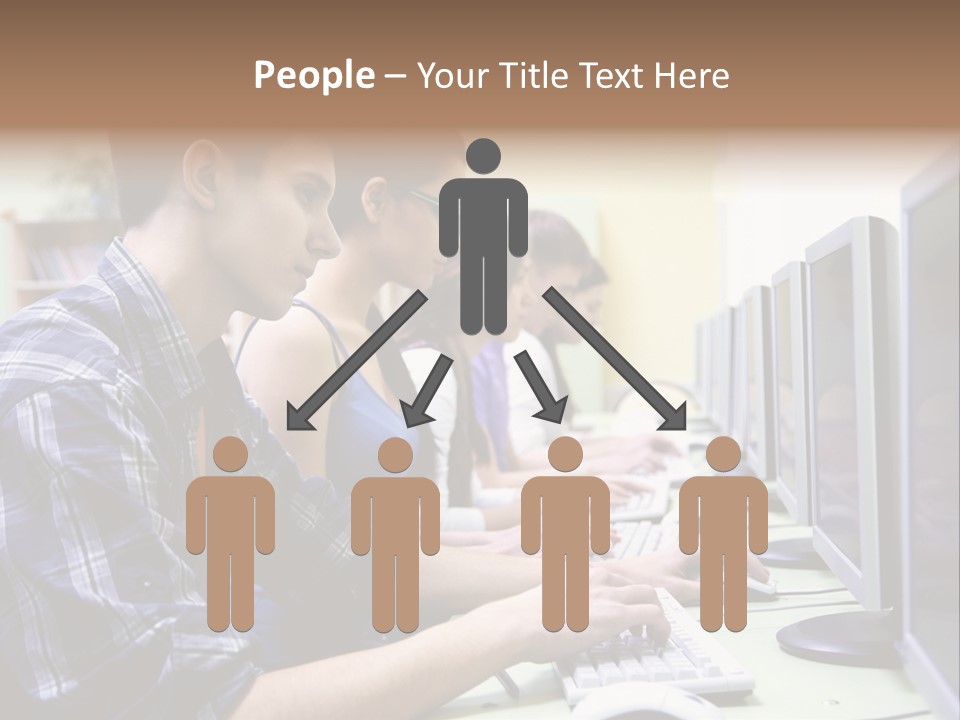 Smile Computer Diversity PowerPoint Template