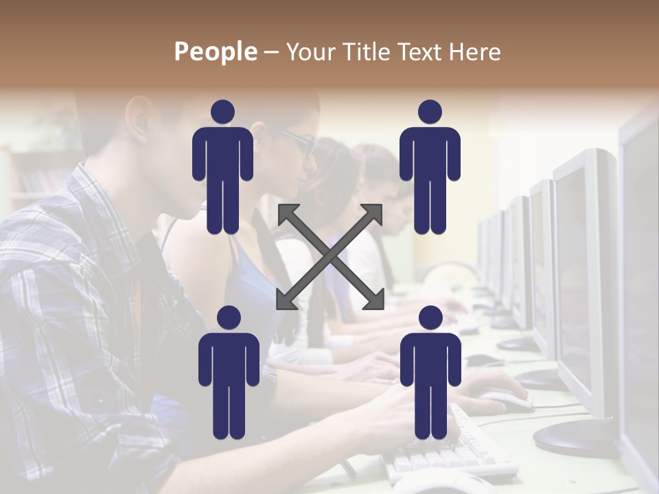 Smile Computer Diversity PowerPoint Template