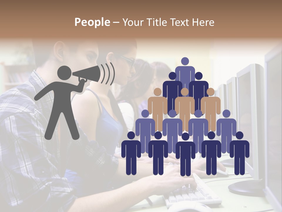 Smile Computer Diversity PowerPoint Template