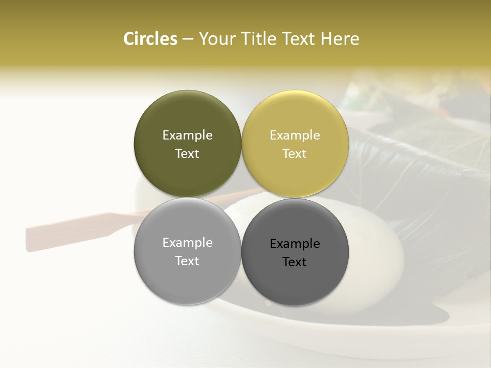 Kashiwaramochi Tea Japanese Food PowerPoint Template