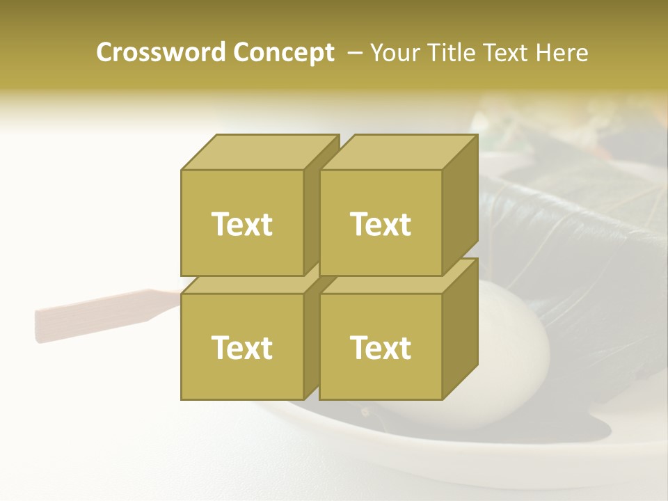 Kashiwaramochi Tea Japanese Food PowerPoint Template