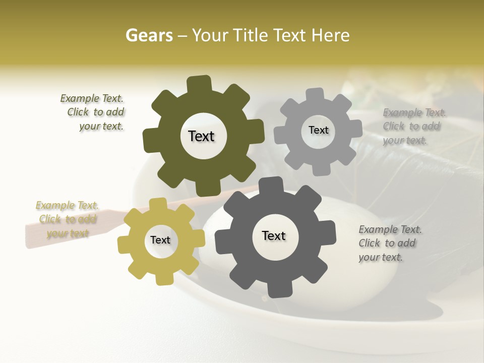 Kashiwaramochi Tea Japanese Food PowerPoint Template