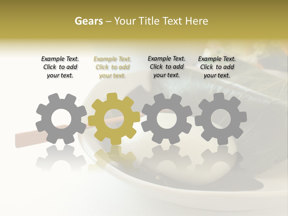 Kashiwaramochi Tea Japanese Food PowerPoint Template