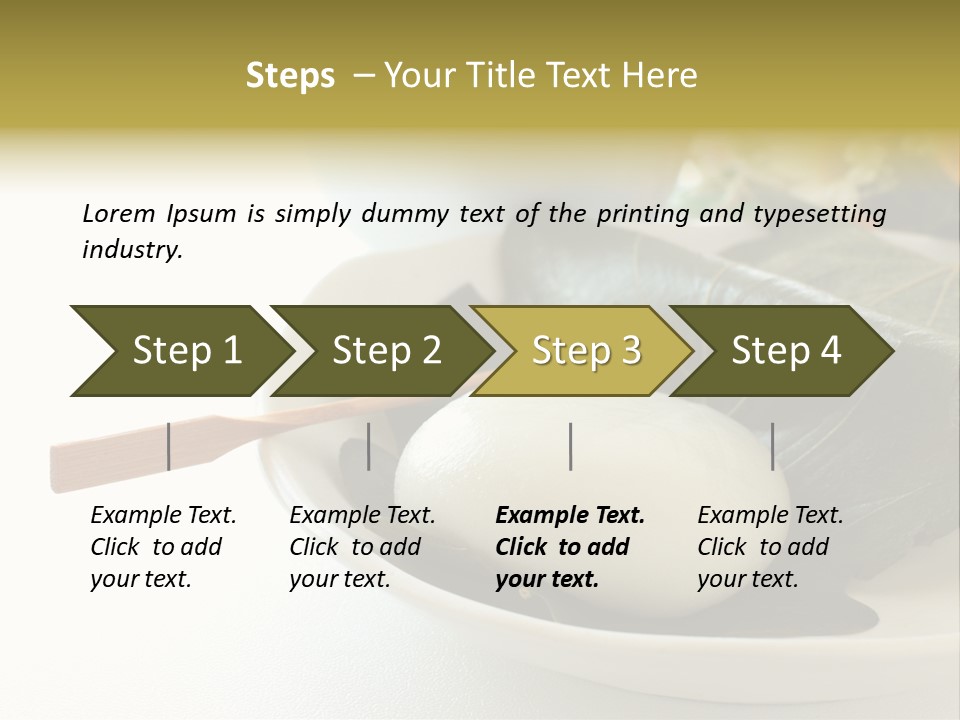 Kashiwaramochi Tea Japanese Food PowerPoint Template