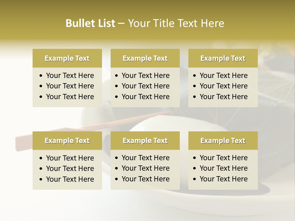 Kashiwaramochi Tea Japanese Food PowerPoint Template