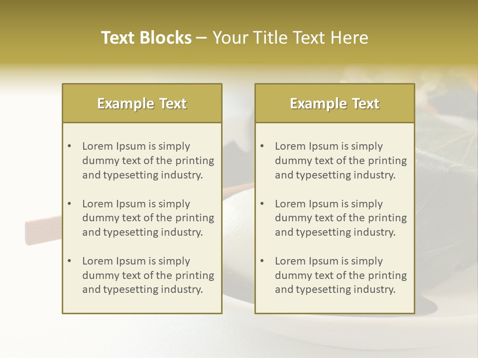 Kashiwaramochi Tea Japanese Food PowerPoint Template