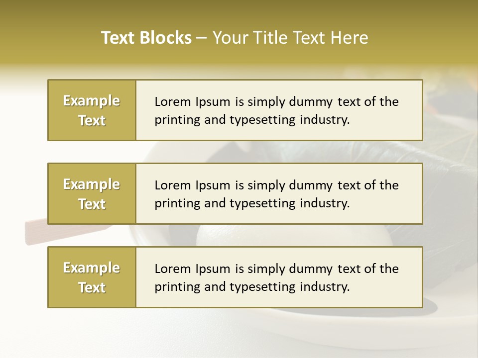 Kashiwaramochi Tea Japanese Food PowerPoint Template