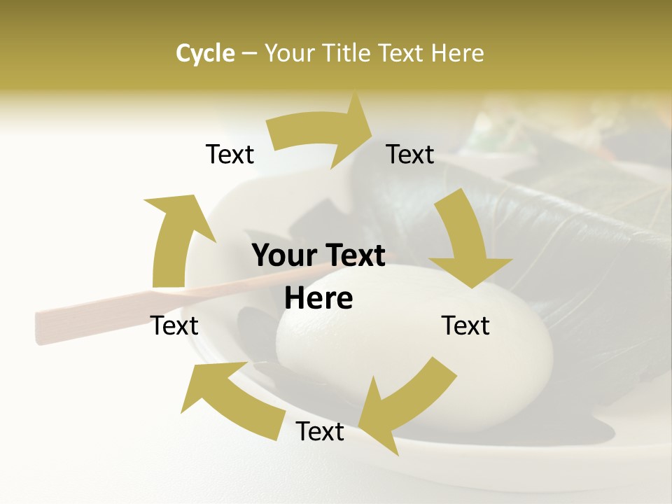 Kashiwaramochi Tea Japanese Food PowerPoint Template