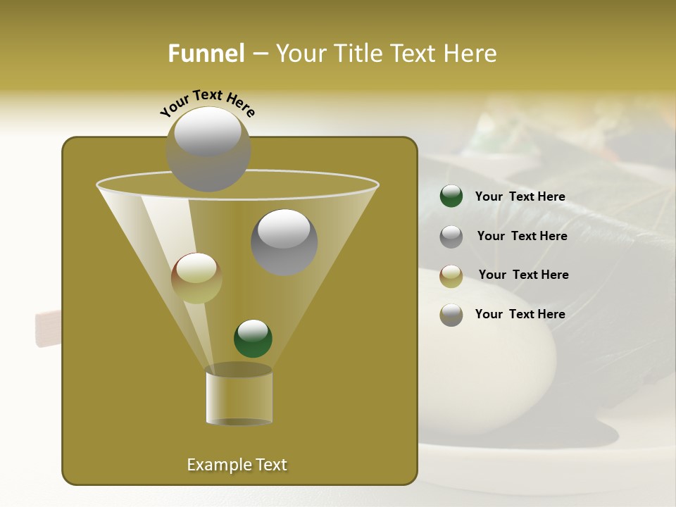 Kashiwaramochi Tea Japanese Food PowerPoint Template