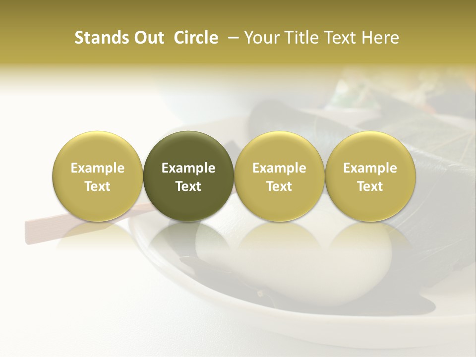 Kashiwaramochi Tea Japanese Food PowerPoint Template