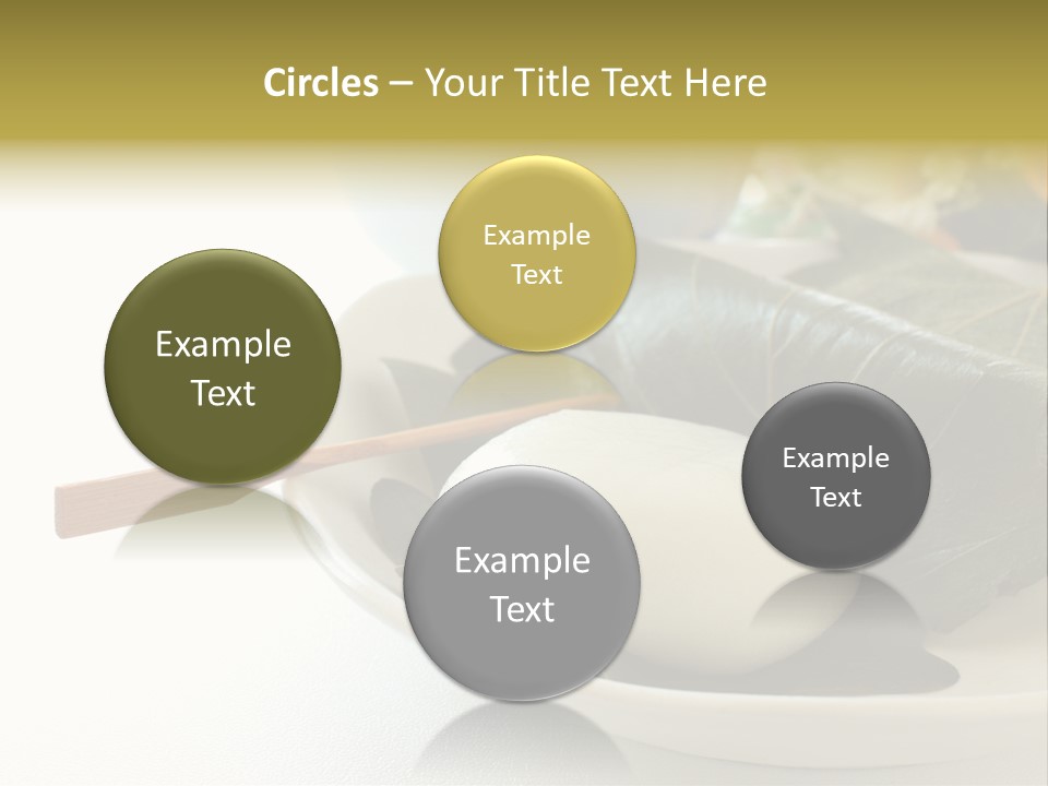 Kashiwaramochi Tea Japanese Food PowerPoint Template