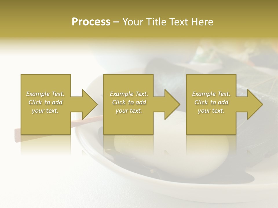 Kashiwaramochi Tea Japanese Food PowerPoint Template