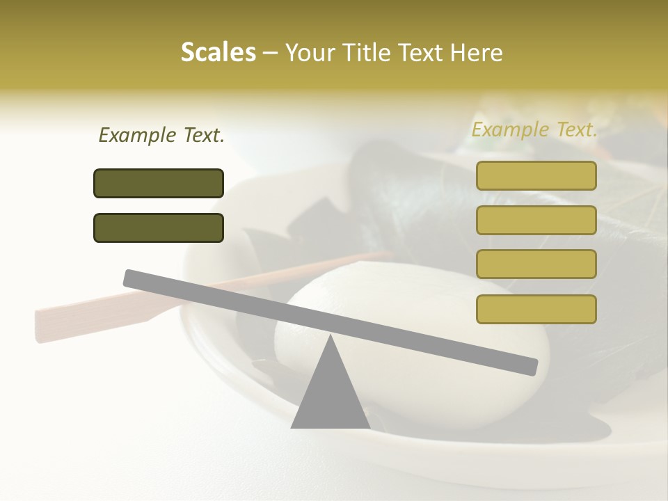 Kashiwaramochi Tea Japanese Food PowerPoint Template