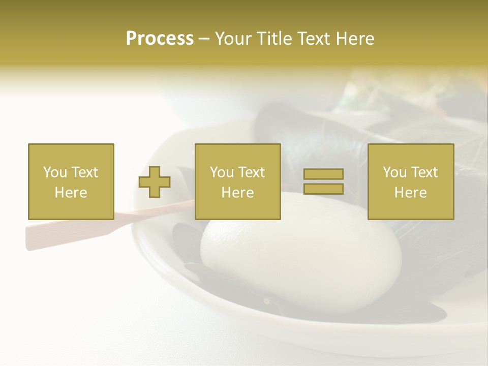 Kashiwaramochi Tea Japanese Food PowerPoint Template