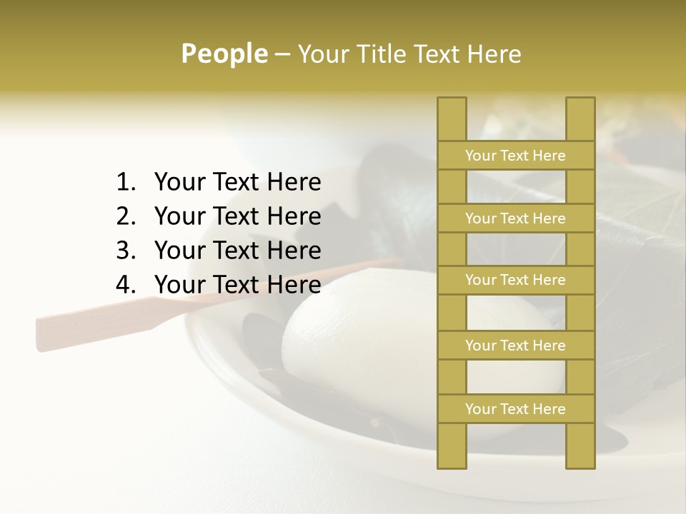 Kashiwaramochi Tea Japanese Food PowerPoint Template