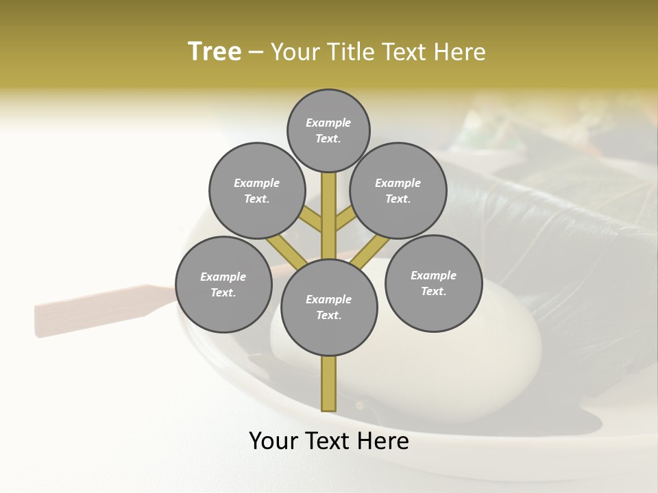 Kashiwaramochi Tea Japanese Food PowerPoint Template