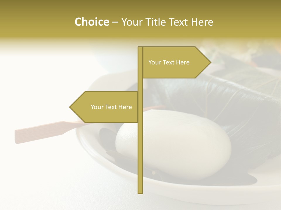 Kashiwaramochi Tea Japanese Food PowerPoint Template