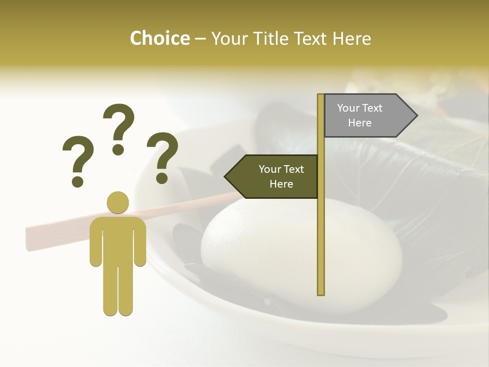 Kashiwaramochi Tea Japanese Food PowerPoint Template