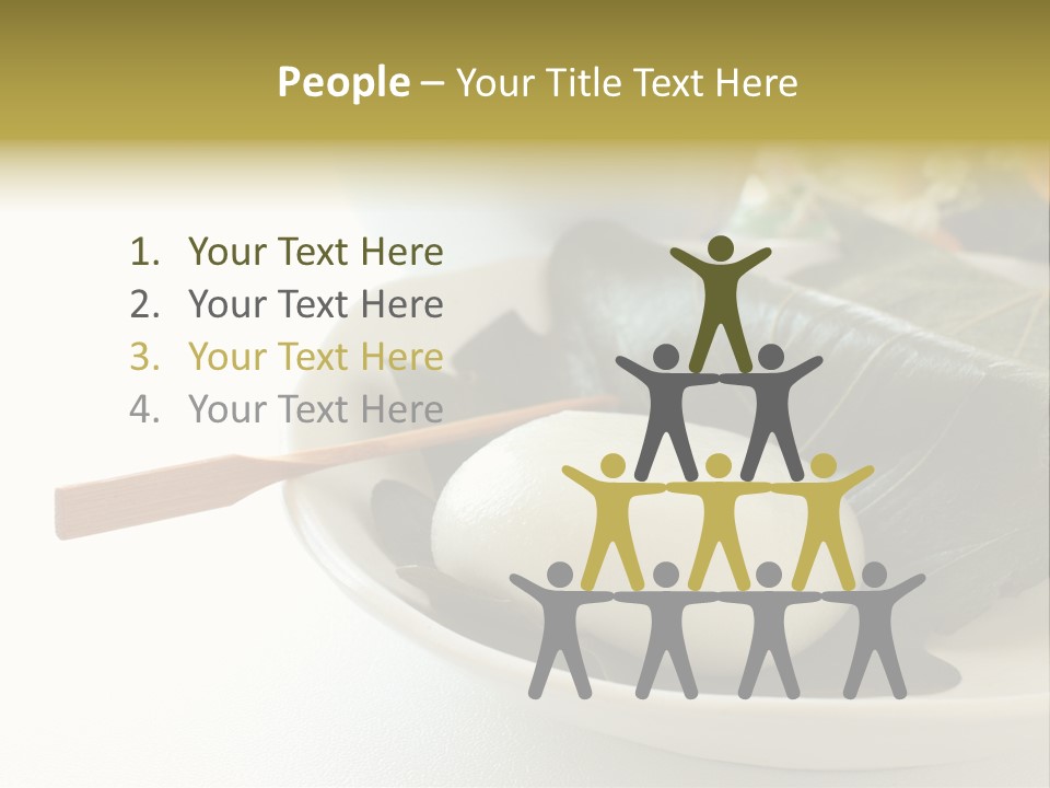 Kashiwaramochi Tea Japanese Food PowerPoint Template