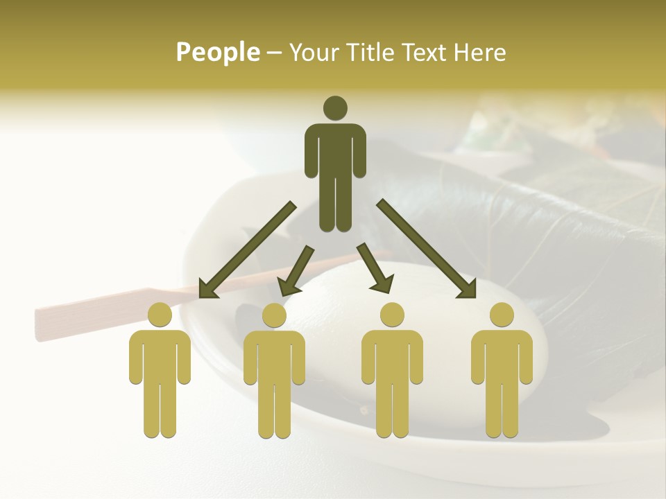 Kashiwaramochi Tea Japanese Food PowerPoint Template