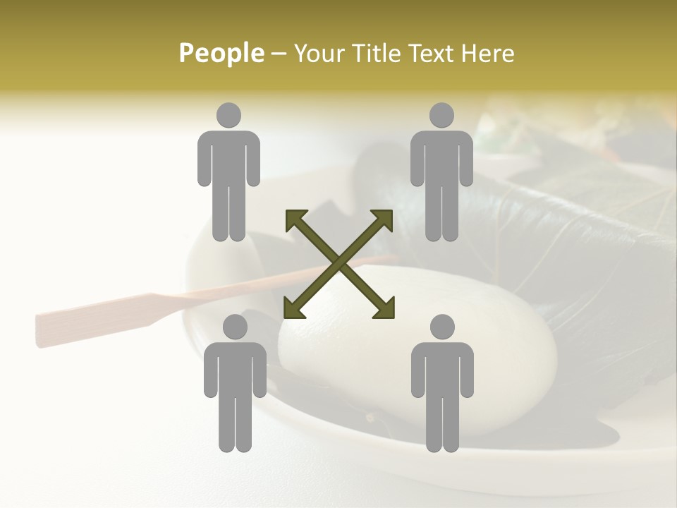 Kashiwaramochi Tea Japanese Food PowerPoint Template