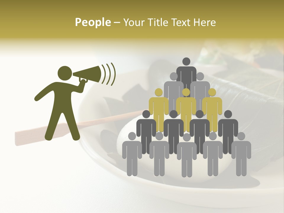 Kashiwaramochi Tea Japanese Food PowerPoint Template