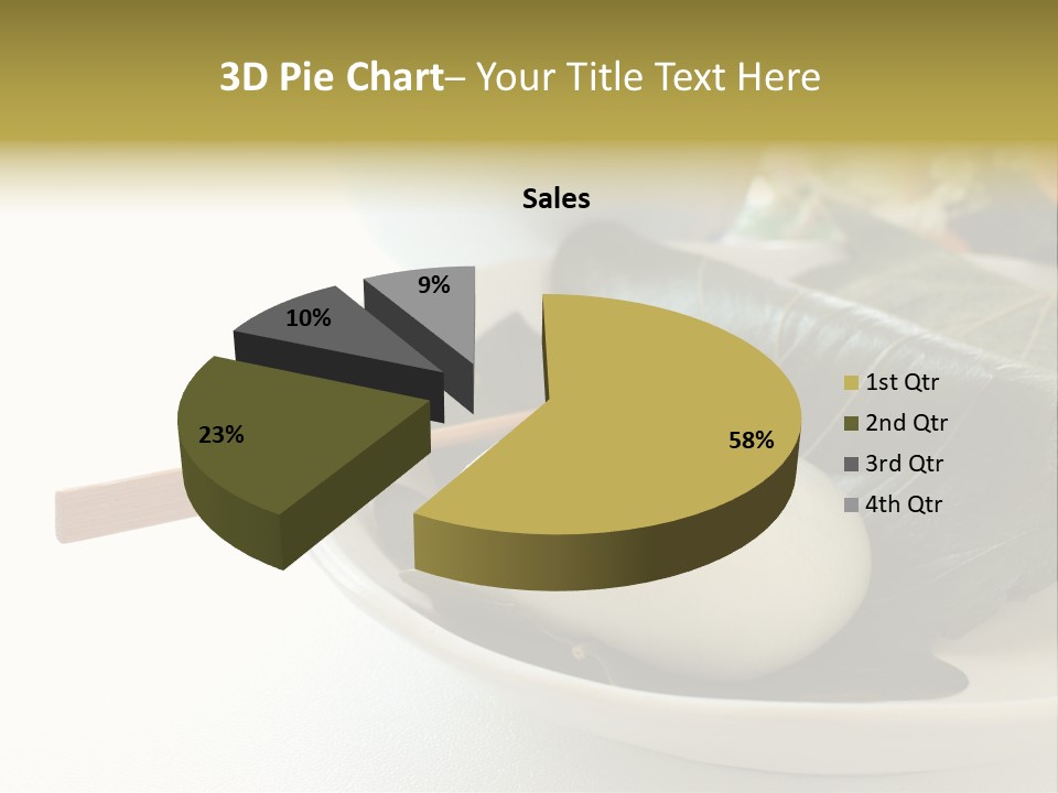 Kashiwaramochi Tea Japanese Food PowerPoint Template