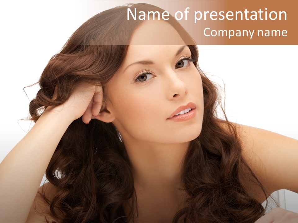 Health Lady Remedial PowerPoint Template