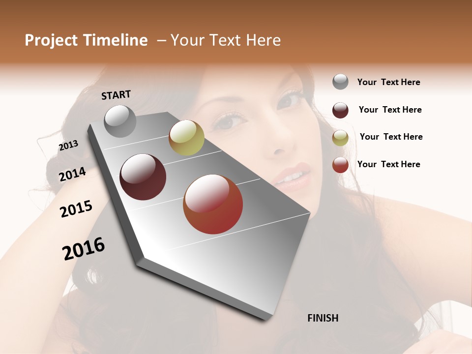 Health Lady Remedial PowerPoint Template