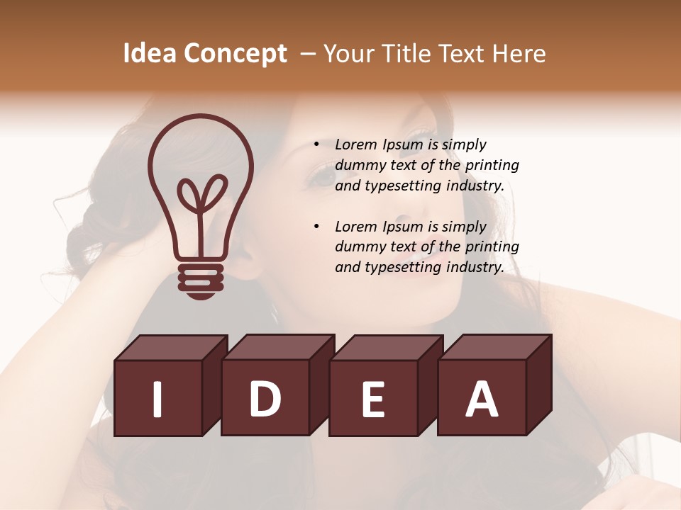 Health Lady Remedial PowerPoint Template