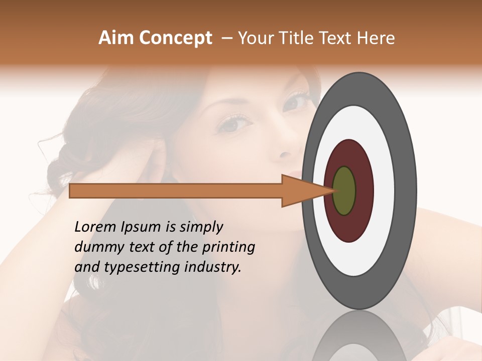 Health Lady Remedial PowerPoint Template