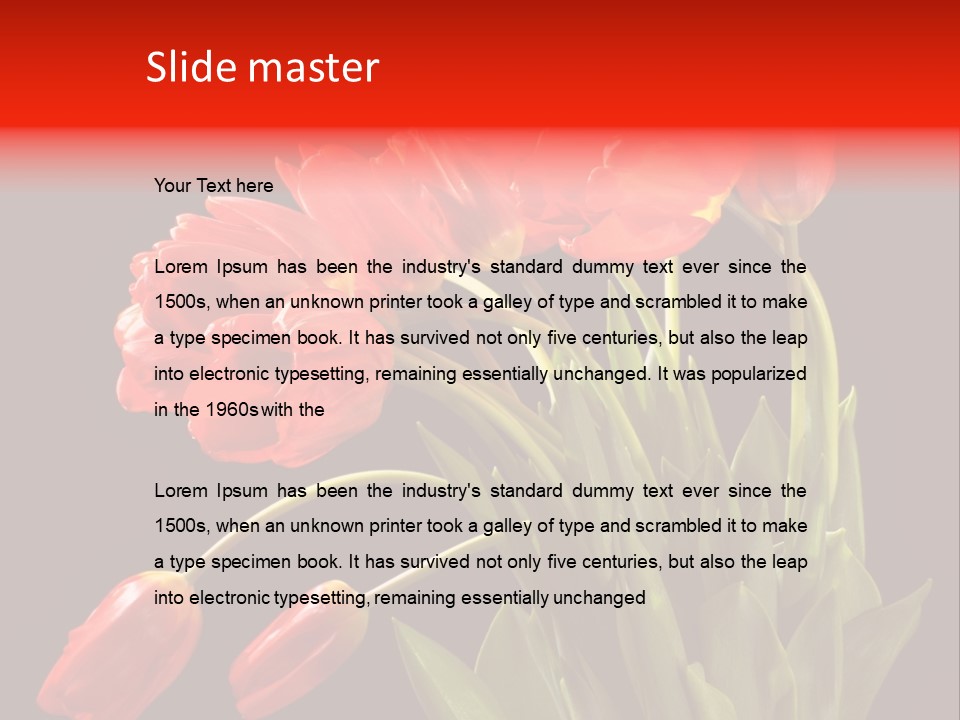 Plant Pot Bouquet PowerPoint Template