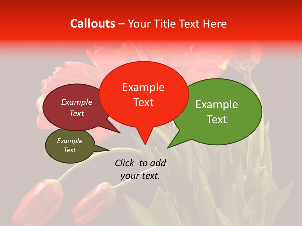 Plant Pot Bouquet PowerPoint Template