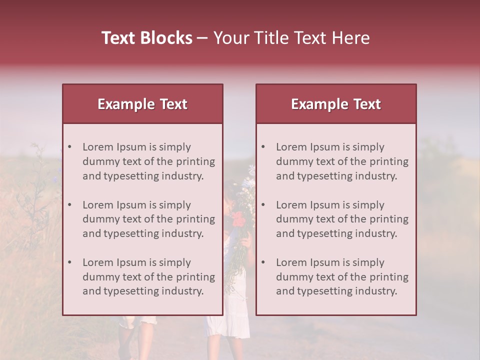 Child Poppy Love PowerPoint Template