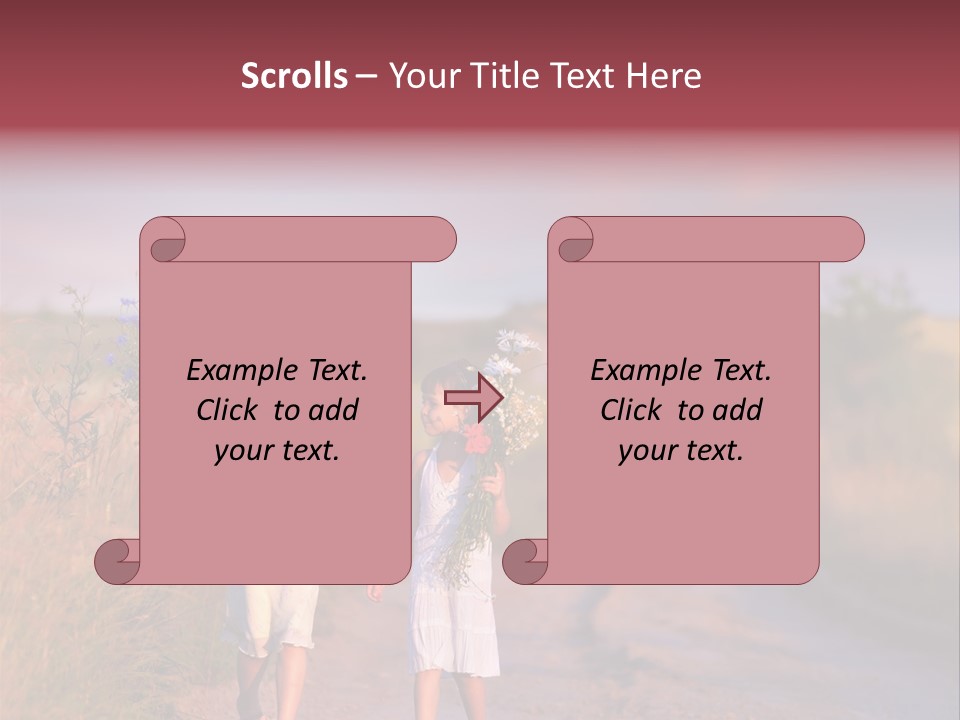 Child Poppy Love PowerPoint Template