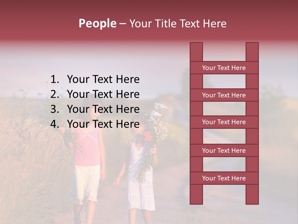 Child Poppy Love PowerPoint Template