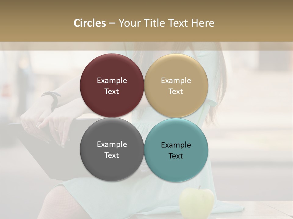 Studying Sitting Cute PowerPoint Template