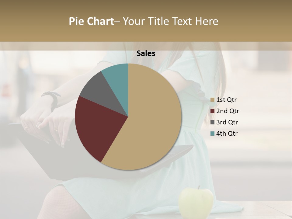 Studying Sitting Cute PowerPoint Template