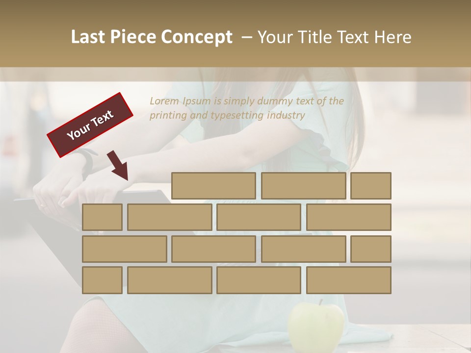 Studying Sitting Cute PowerPoint Template