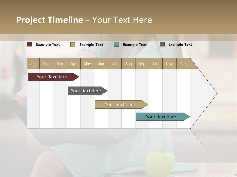 Studying Sitting Cute PowerPoint Template