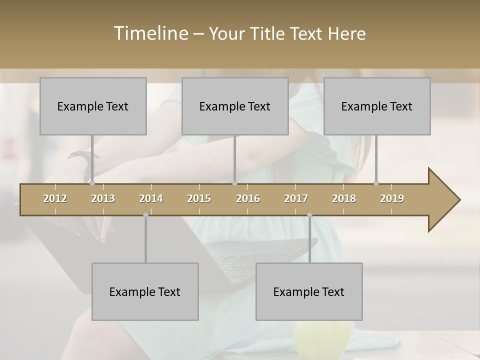 Studying Sitting Cute PowerPoint Template