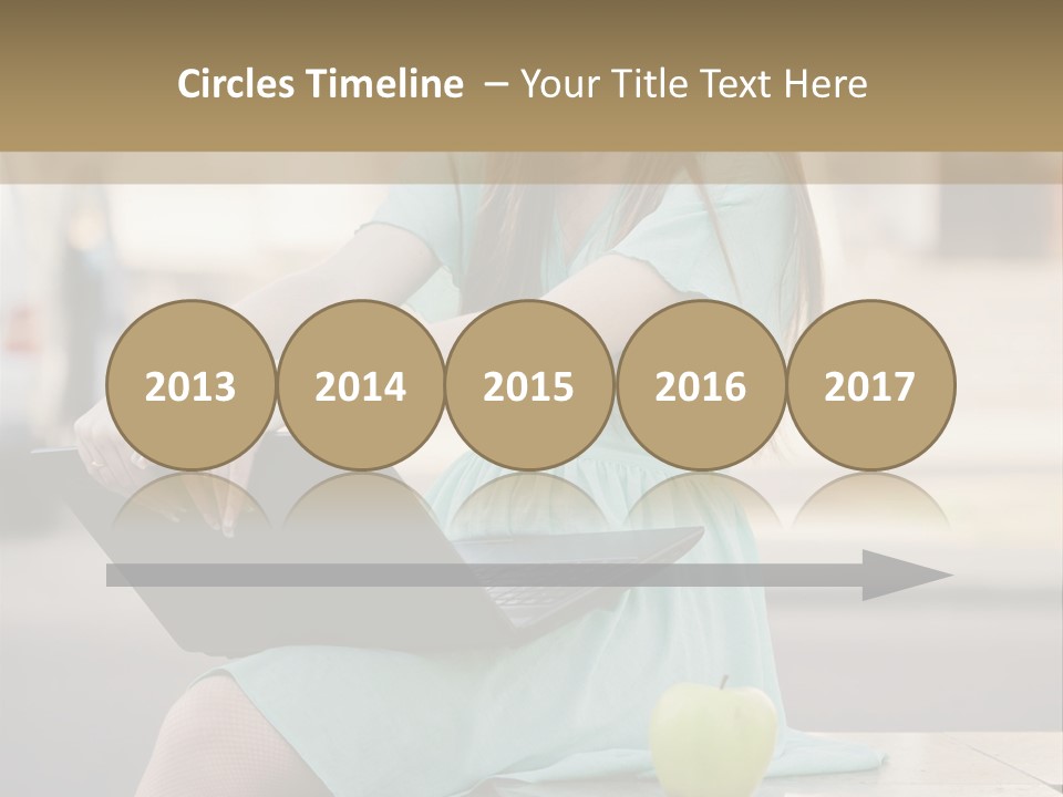 Studying Sitting Cute PowerPoint Template